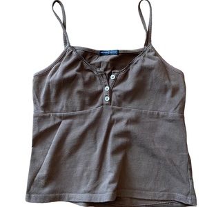 brandy melville brown tiffany tank